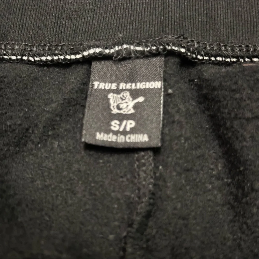 True Religion Black Sweatpants with Logo size SP